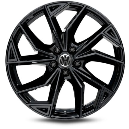 NOWE ALUFELGI 18" VW BEETLE CADDY PASSAT T-ROC TIGUAN GOLF – CZARNY POŁYSK