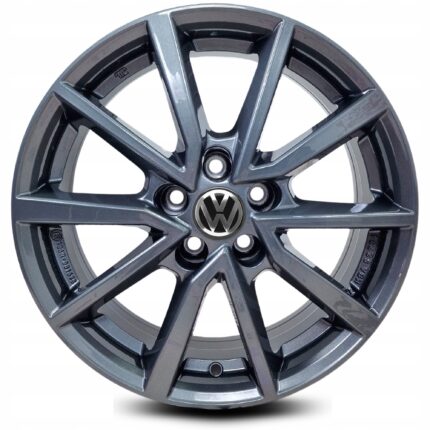 NOWE Alufelgi VOLKSWAGEN VW 16" FOX GOLF T-CROSS TAIGO - GRAFIT POŁYSK