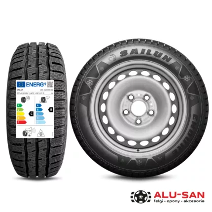 Nowe koła zimowe 16" VW CRAFTER 5x120 Sailun 235/65R16C